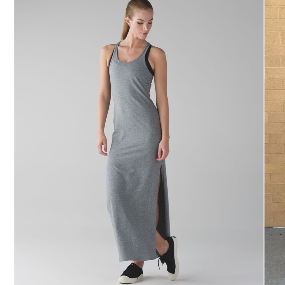 Lululemon Refresh Maxi Dress II - heather grey